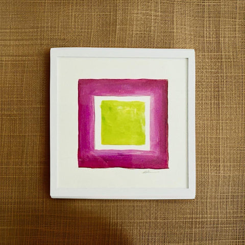 Chartreuse and Fuchsia, Squared